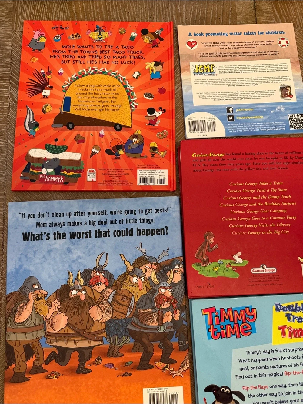 Children’s Picture Book Lot of 7 CURIOUS GEORGE Timmy Time Stories Bundle